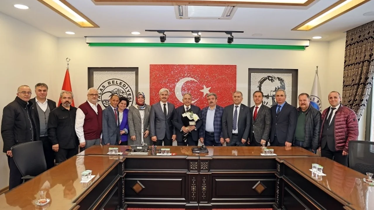 Kayseri Talas'ta öğretmenlerden Başkan Yalçın'a ziyaret -