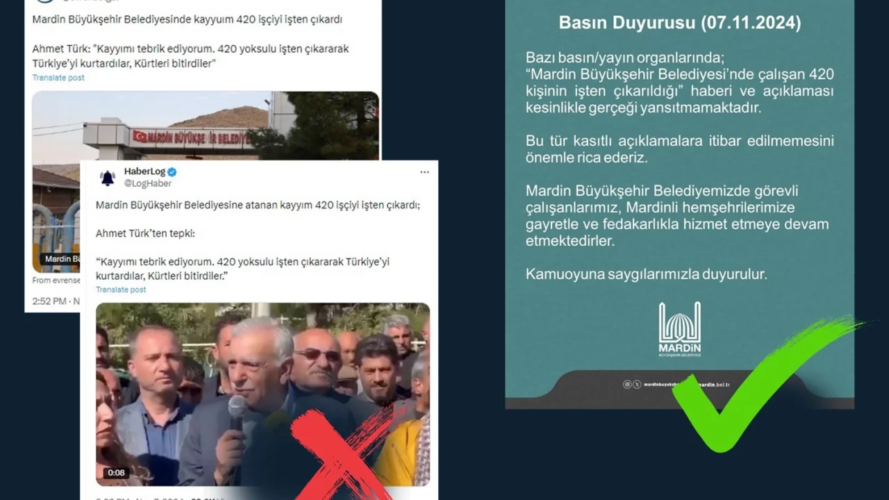 Mardin Büyükşehir'de 450 kişi işten mi çıkarıldı? Açıklama İletişim'den geldi -