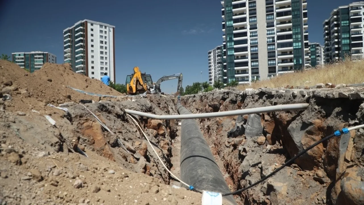 DİSKİ 8 ayda 79 bin 677 metre yeni içme suyu hattı döşedi