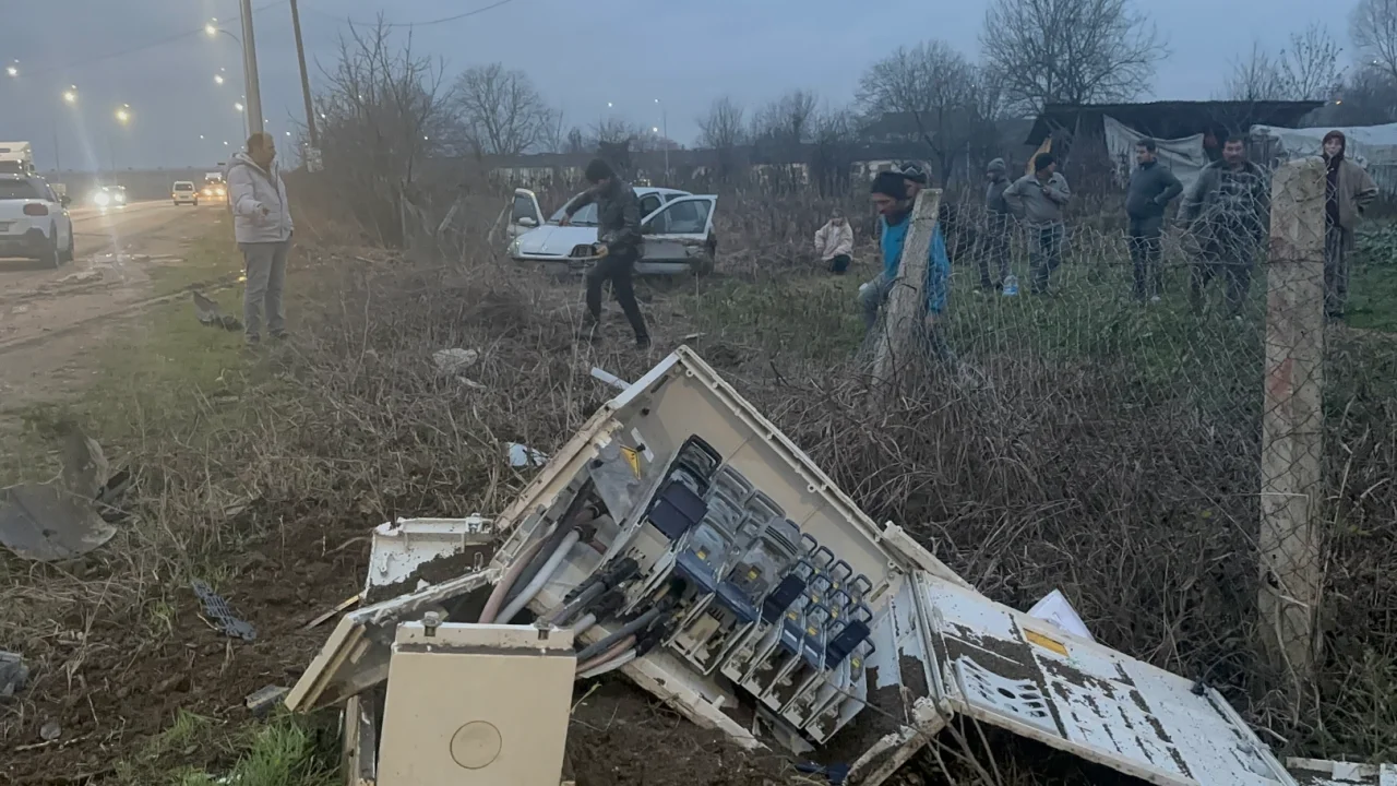 Düzce'de direksiyon hakimiyeti kaybetti! 1 yaralı