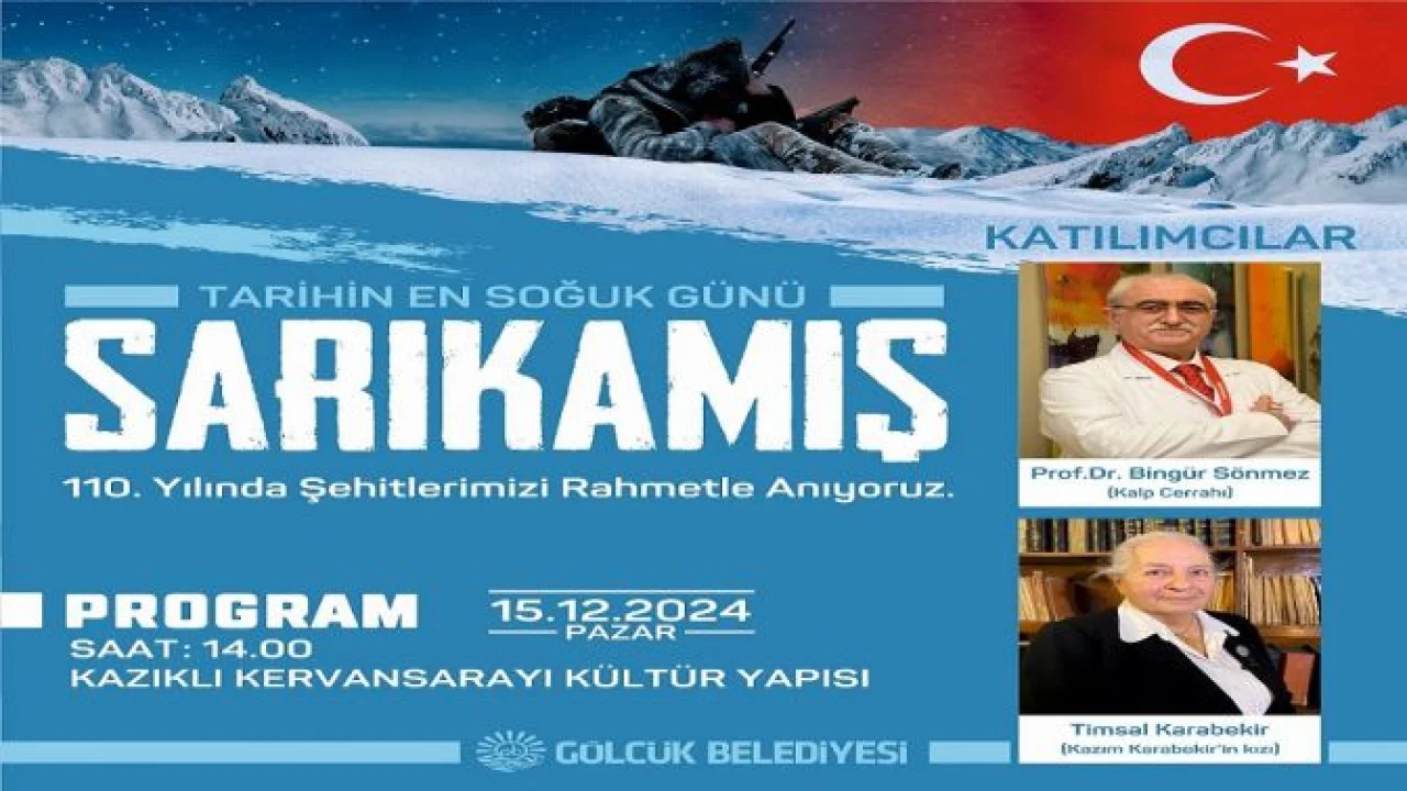 Sarıkamış Şehitlerinin Büyük Mücadelesi Gölcük’te Anlatılacak