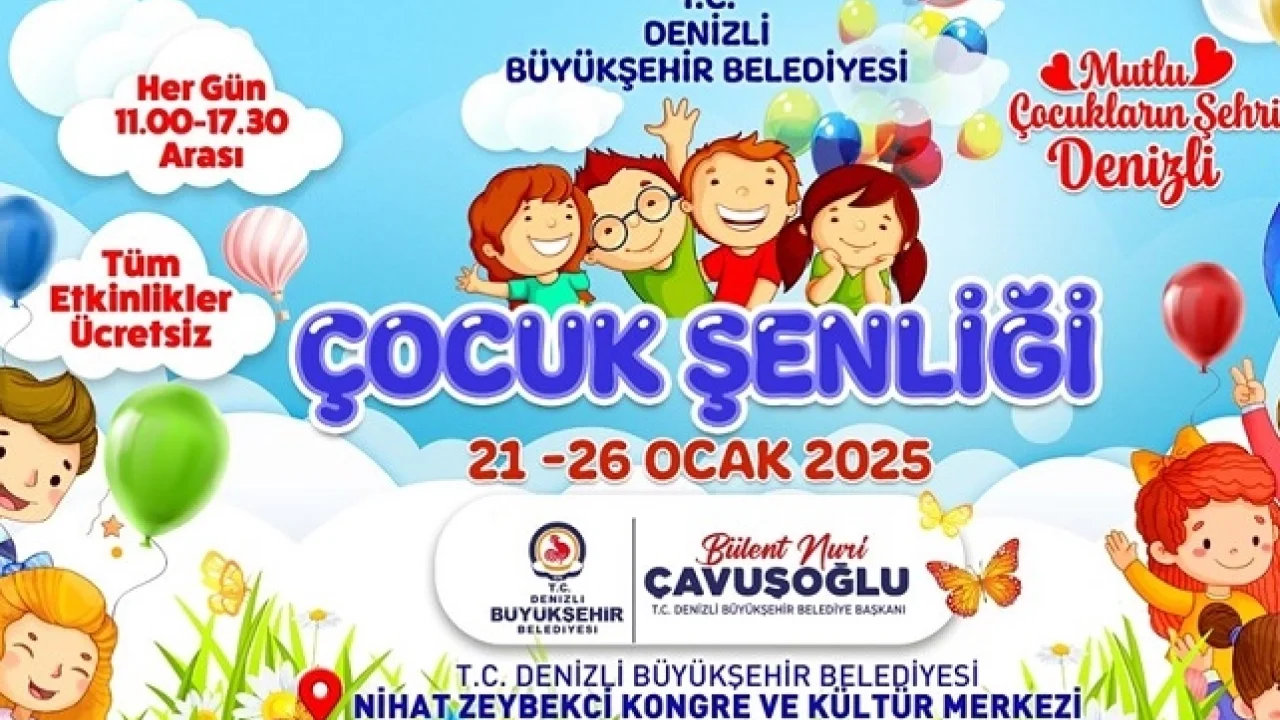 Denizli Büyükşehir’den çocuklara şenlik müjdesi