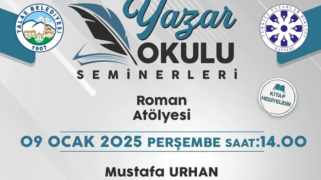 Kayseri Talas Yazar Okulu'nun konuğu Mustafa Urhan