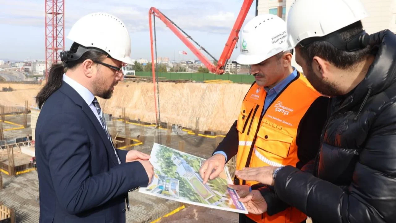 Kocaeli'de Çayırova Spor Lisesi inşaatı devam ediyor