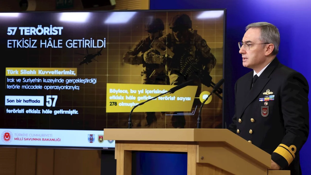 Son bir haftada 57 terörist etkisiz halde