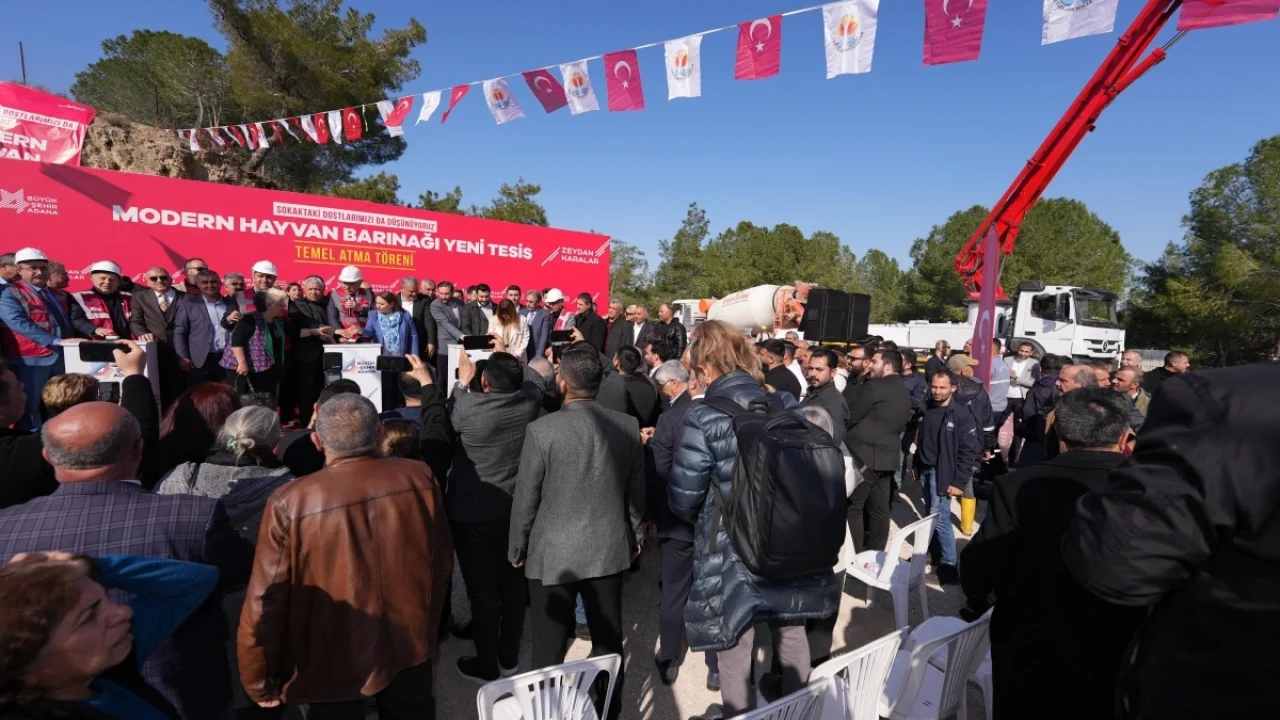 Adana'da modern hayvan barınağı ek yeni tesis’in temeli atıldı