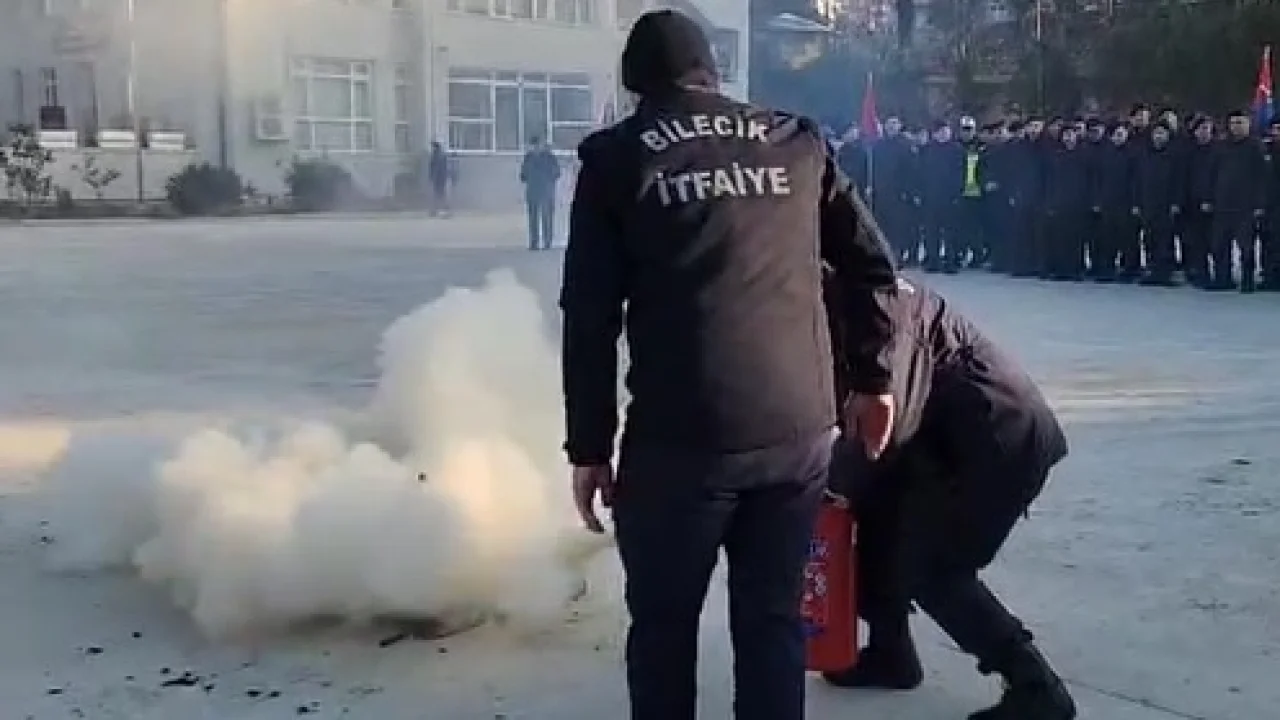 Bilecik'te Jandarma personeline yangın eğitimi