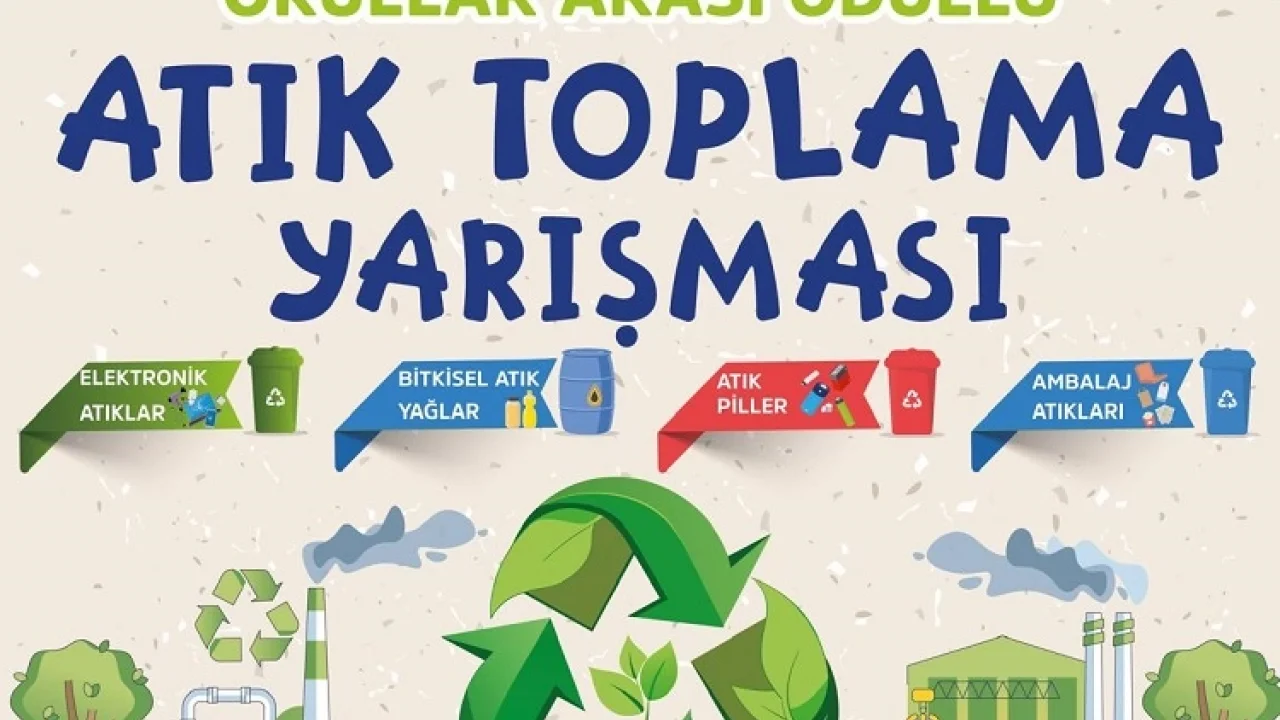 Bursa Osmangazi'de okullar arası Ödüllü Atık Toplama Yarışması