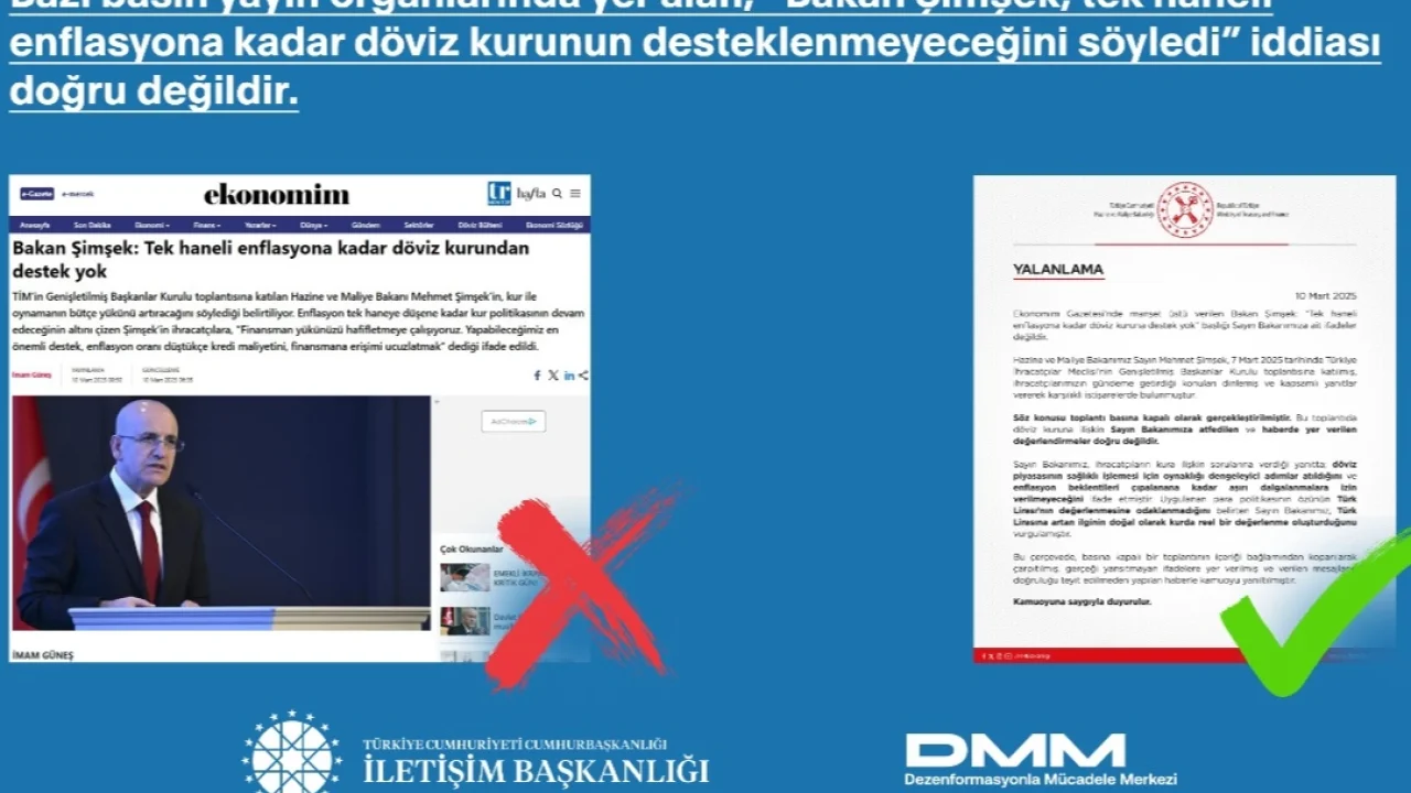 İletişim'den enflasyon ve döviz kuru açıklaması