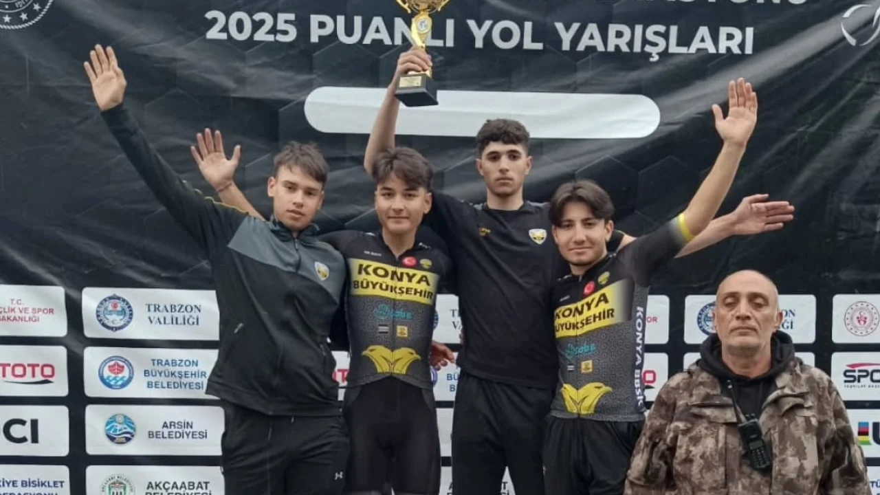 Konya Belediyespor bisiklet takımı Trabzon’da 4 madalya kazandı