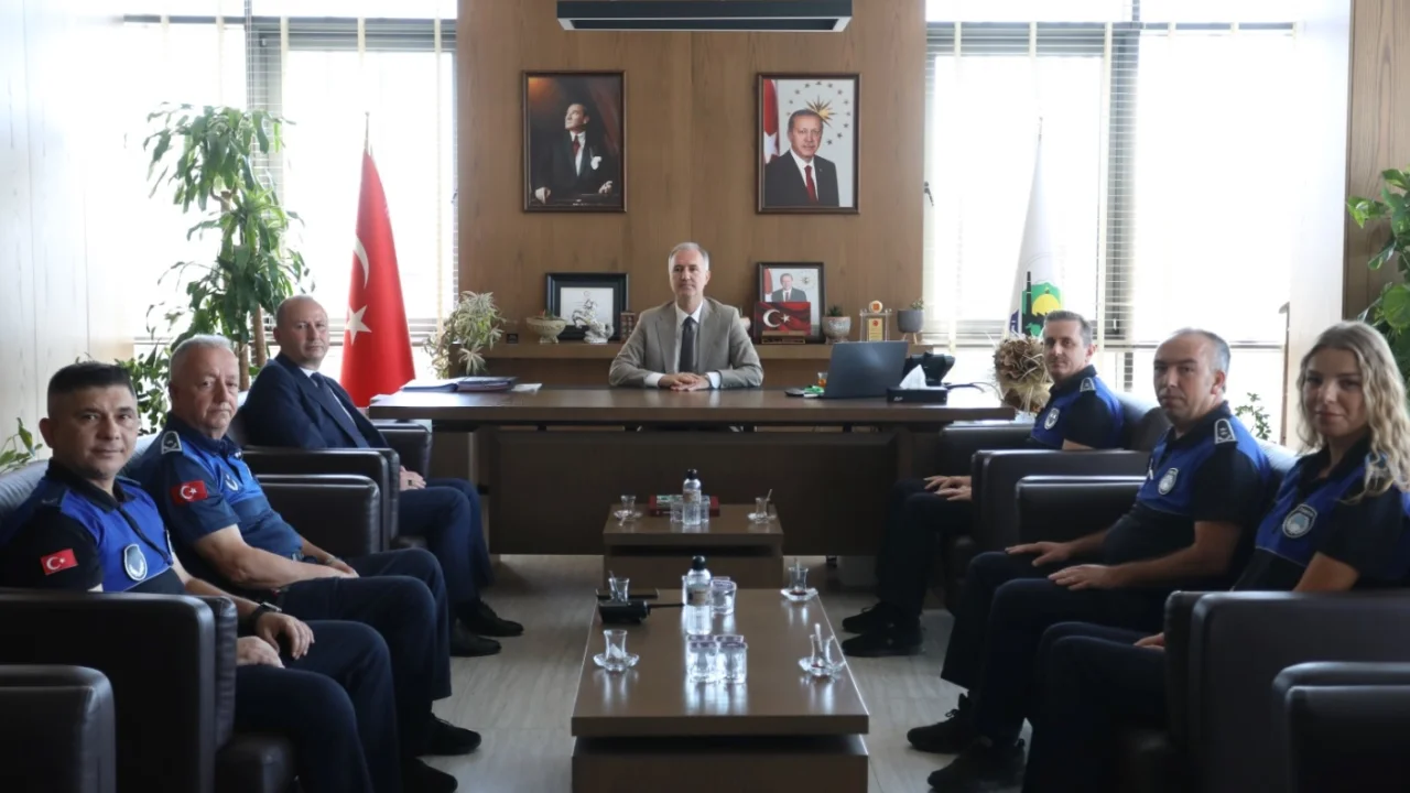 Bursa İnegöl Zabıtası'ndan Başkan Taban'a ziyaret