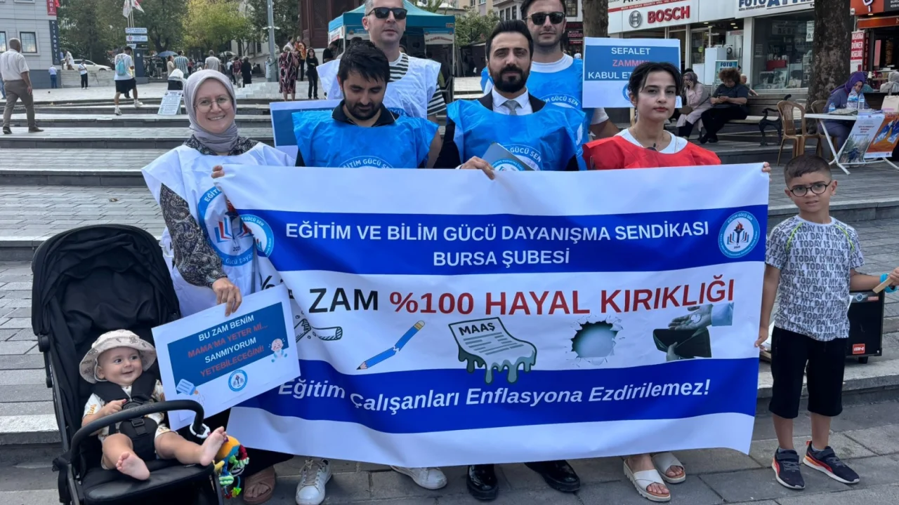 Eğitim Gücü Sen Bursa'dan zam tepkisi! Sefalet mutabakatı kabul edilemez!