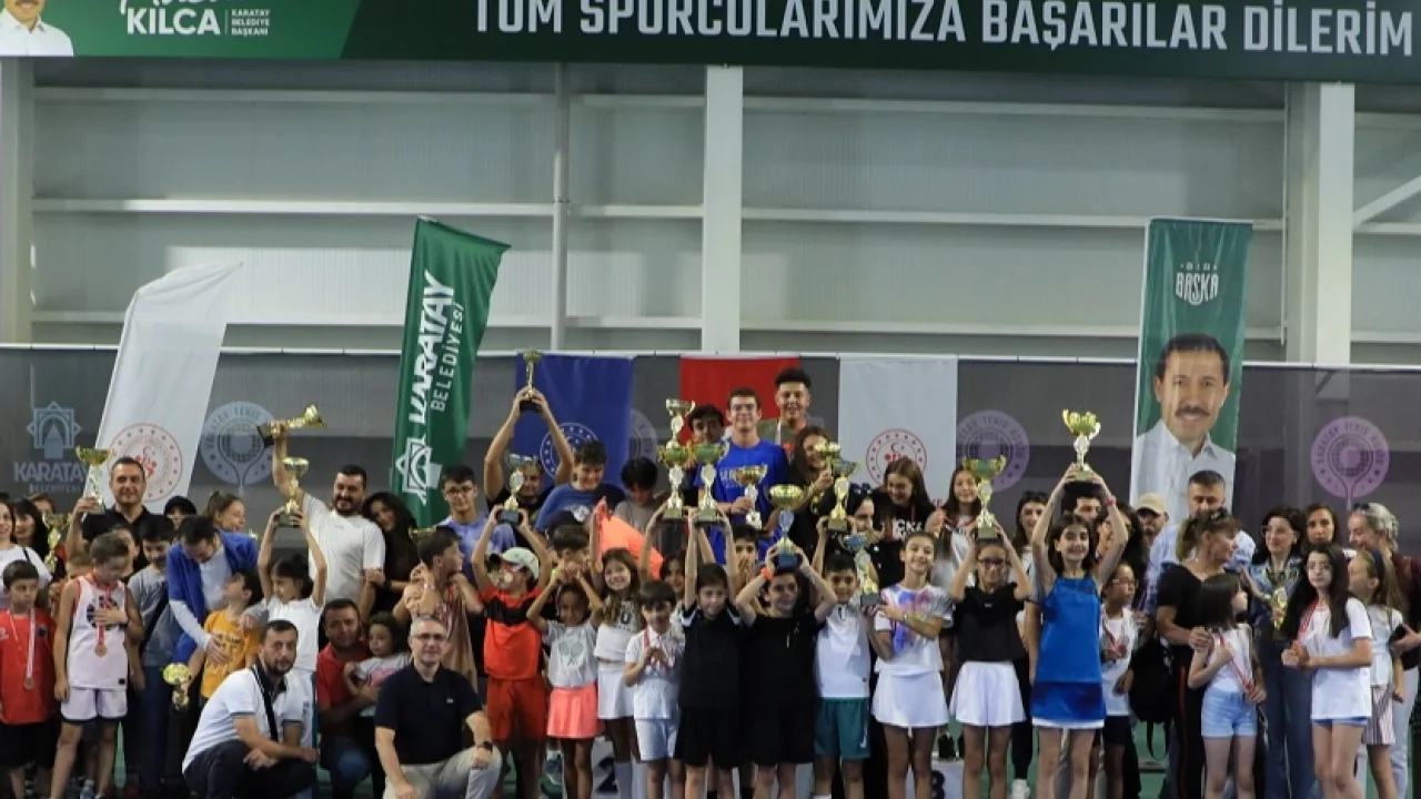 Konya Karatay’da tenis coşkusu: Şampiyonlar belli oldu