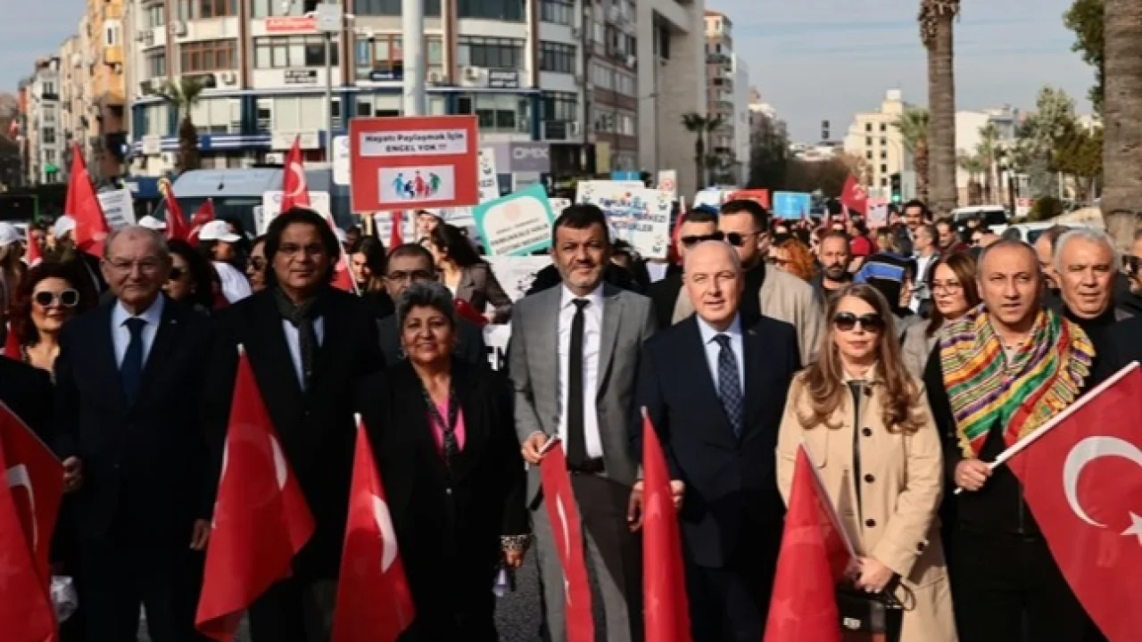 Denizli’de Dünya Engelliler Günü’nde farkındalık yürüyüşü