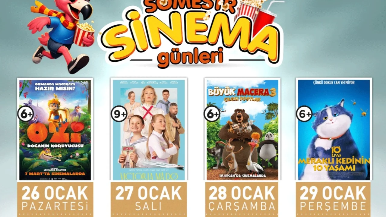 Çiğli’de yarıyıl tatili sinema ve eğlenceyle şenleniyor