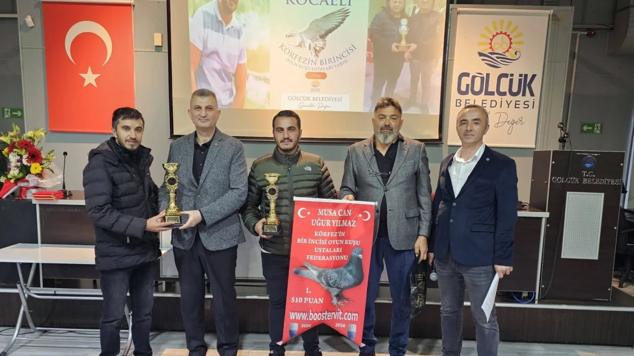 En iyi oyun kuşları Gölcük’te ödüllendirildi