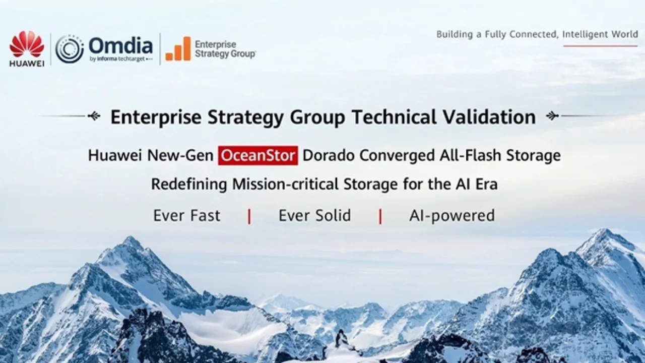 Huawei Yeni Nesil OceanStor Dorado Converged All-Flash Storage, Enterprise Strategy Group teknik doğrulamasından geçti