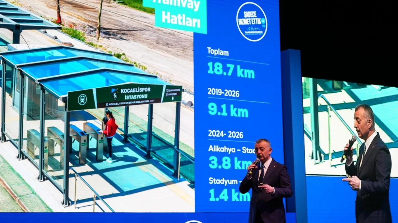 Kocaeli'de Başkan Büyükakın şehrin geleceği metroyu anlattı