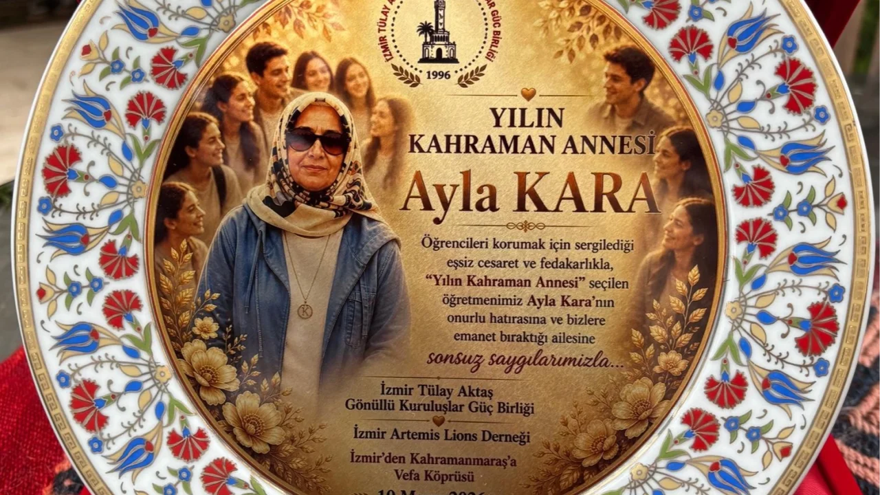 Kahraman öğretmen Ayla Kara’ya 'yılın annesi' ödülü