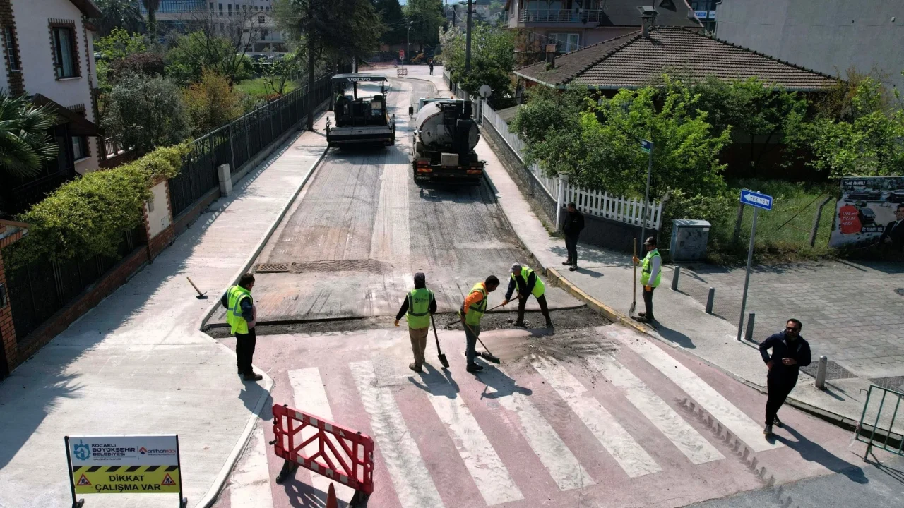 Kocaeli Başiskele sahilinde trafik ve yaya düzenine yenileme