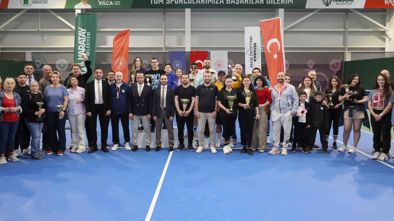 Konya İl Birinciliği Tenis Turnuvası Karatay’da tamamlandı