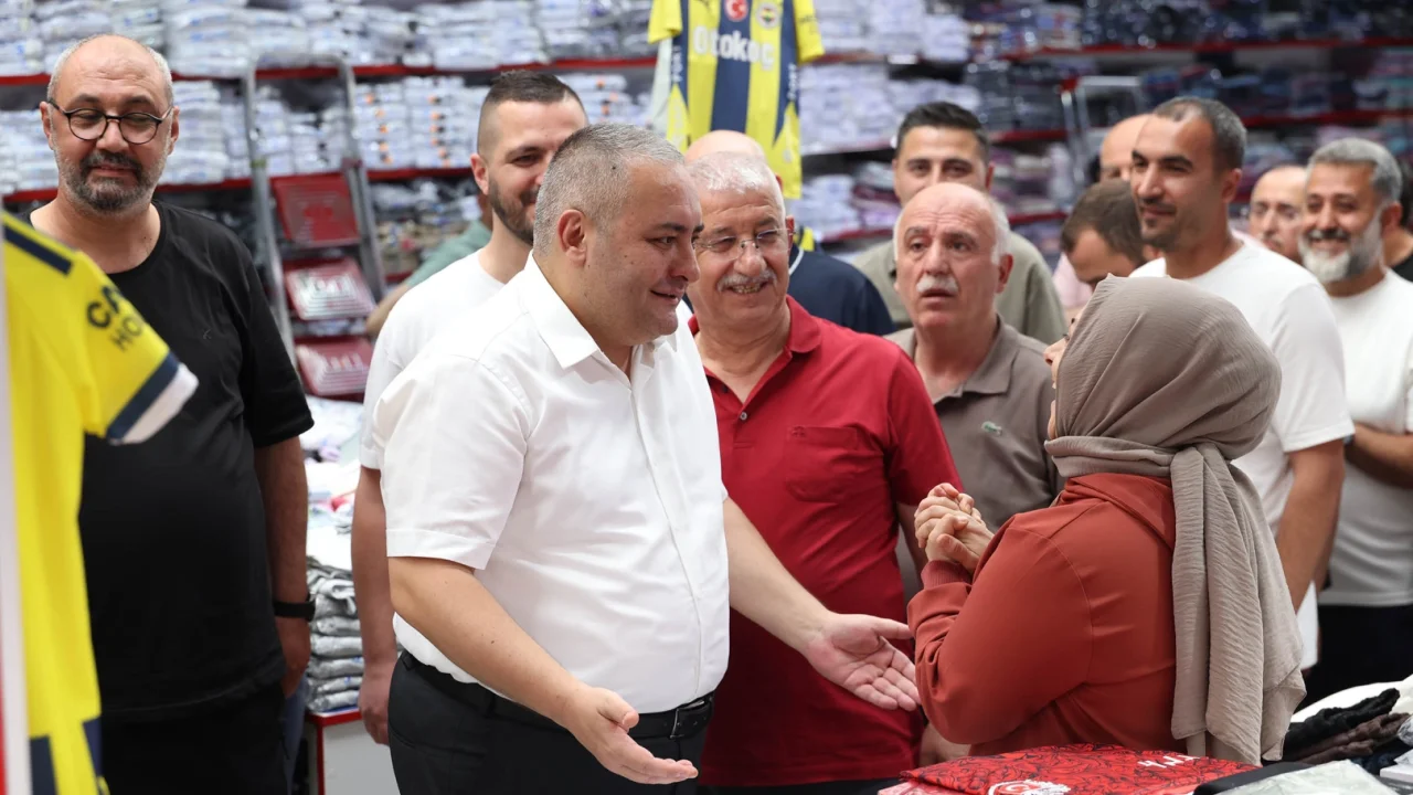 Başkan Özarslan’dan Osmanlı Halk Pazarı esnafına ziyaret