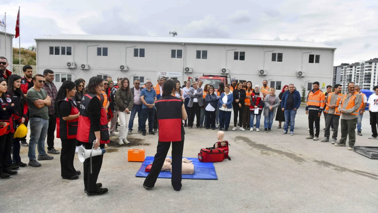 Başkentte Dikimevi–Natoyolu hattı inşaatında acil durum tatbikatı