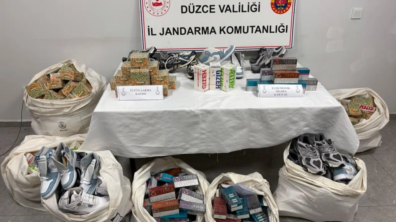 Düzce’de kaçakçılık operasyonu