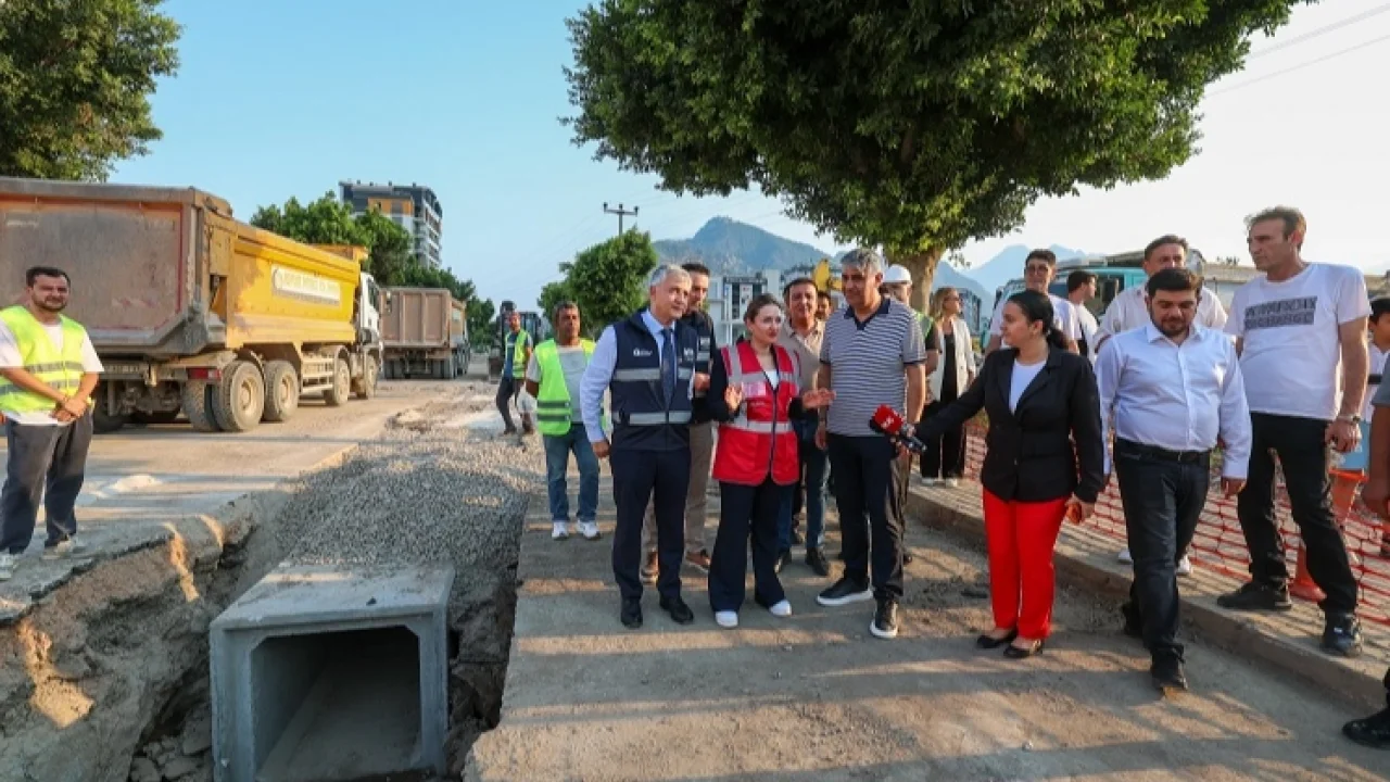 Antalya Konyaaltı'ndaki altyapı yatırımlarına sıkı denetim