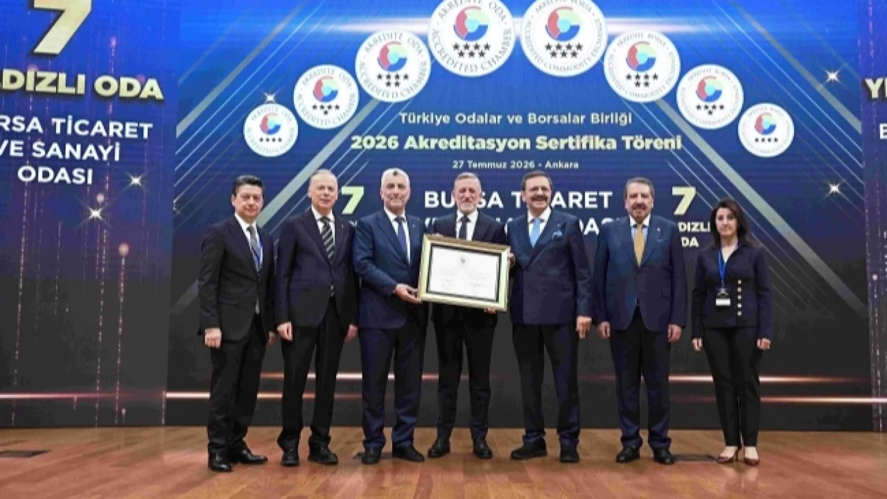 BTSO’nun hizmet kalitesine 7 yıldızlı tescil