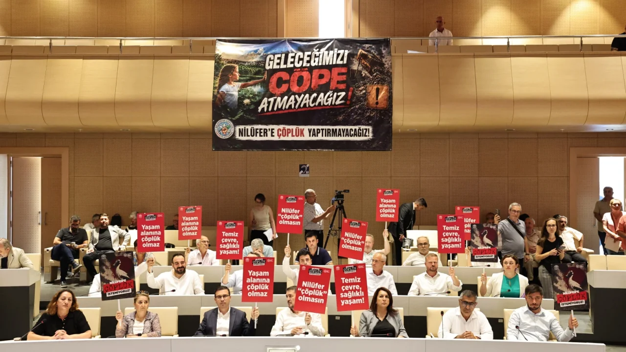 Bursa Nilüfer Belediye Meclisi’nde katı atık tesisi kararına tepki