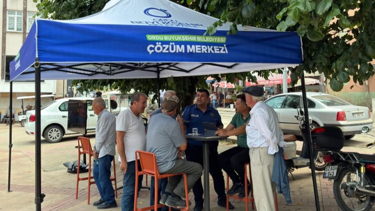 Ordu’da 153 Çözüm Merkezi İkizce’de vatandaşlarla buluştu