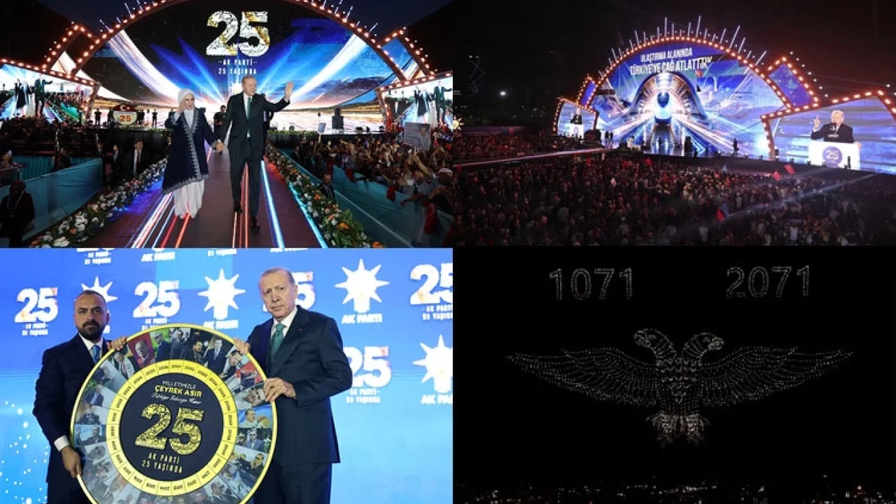 AK Parti 25 yaşında! Görsel şovlar tarihe damga vurdu