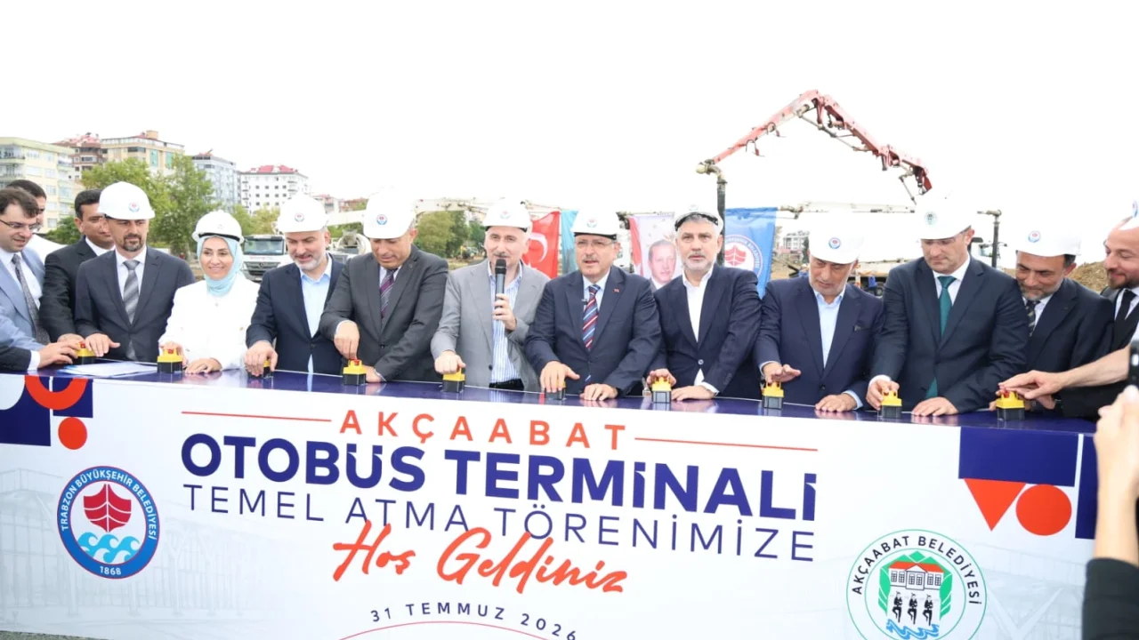 Akçaabat Otogarı'nın temeli atıldı