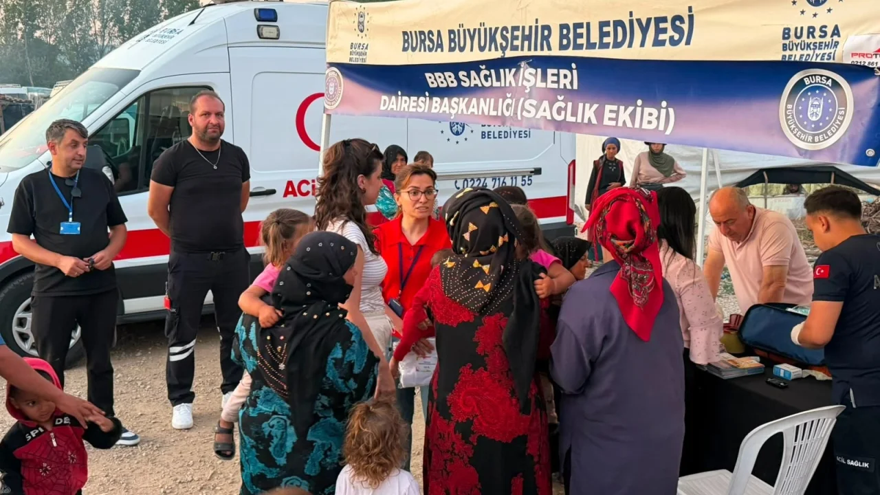 Bursa Büyükşehir'den mevsimlik tarım işçilerine destek