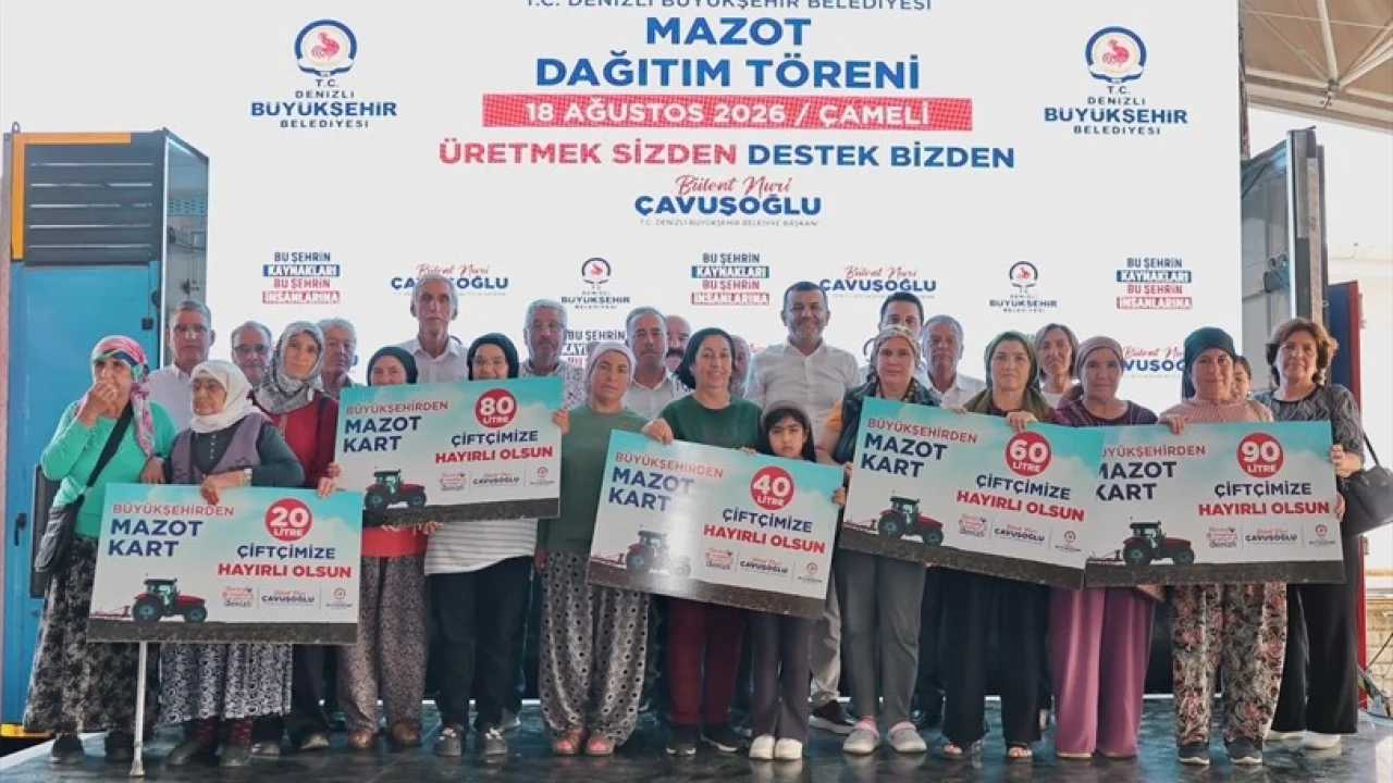 Denizli Büyükşehir’den çiftçiye mazot desteği