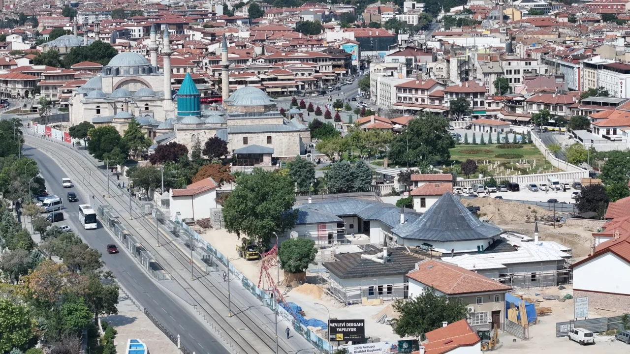 Konya’da Mevlevi Dergahı inşaatı yüzde 50 tamamlandı