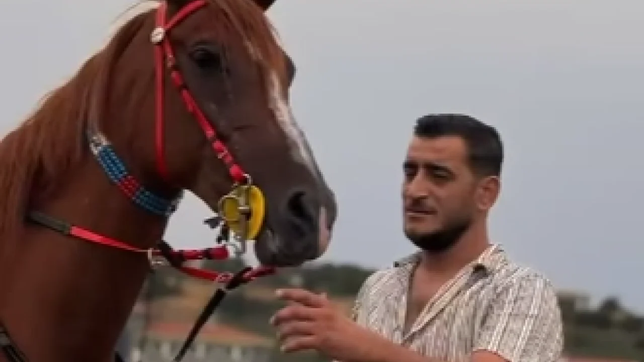 Edirne İpsala’da Arap atı sevgisini yaşatıyor