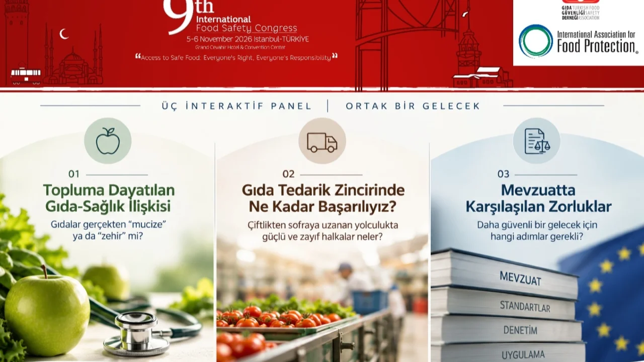 Gıda güvenliğinin tartışmalı başlıkları İstanbul’da masaya yatırılacak