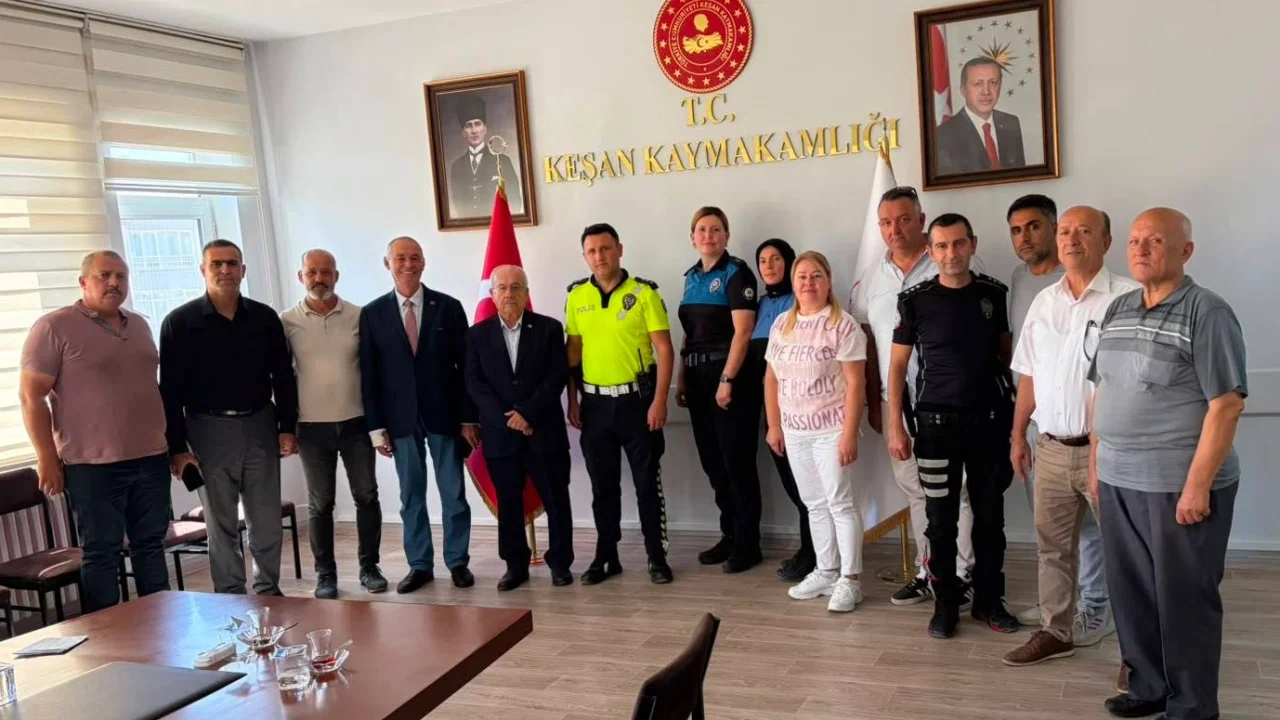 Keşan'da mahalle muhtarlarından 'emniyet'li istişare