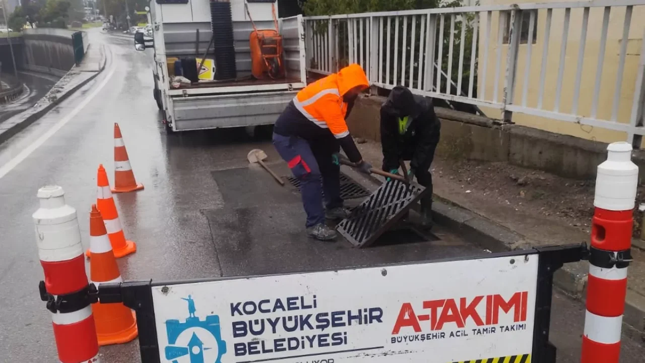 Kocaeli ekipleri yağışa karşı teyakkuzda