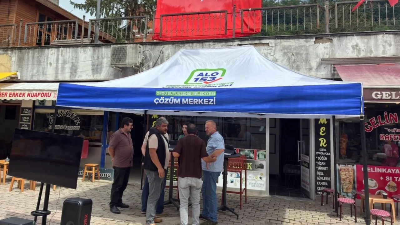 Ordu’da 153 Çözüm Merkezi Çamaş’ta vatandaşlarla buluştu