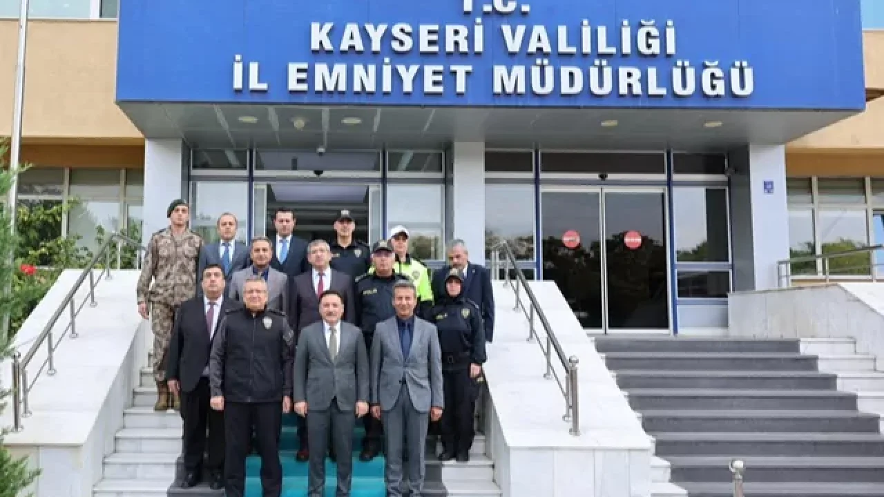 Kayseri Valisi Çiçek’ten İl Emniyet Müdürü Ergen’e ziyaret