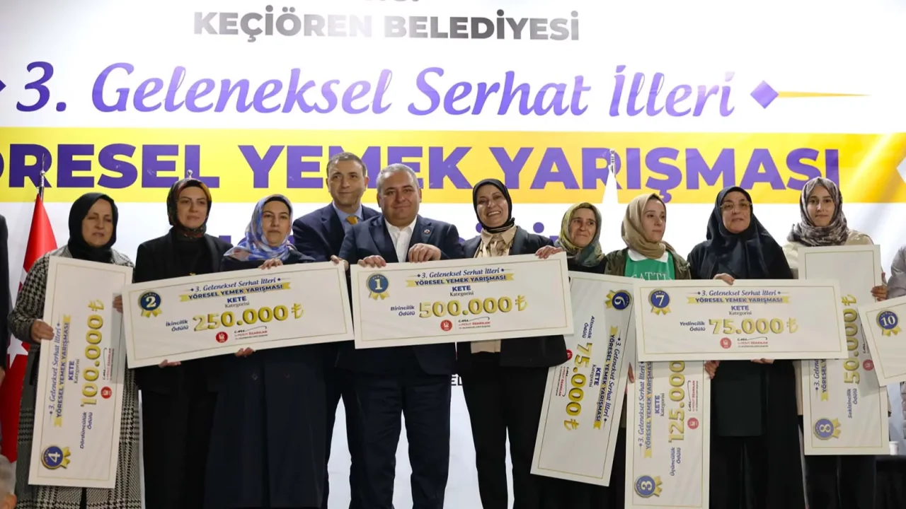 Keçiören’de yöresel lezzetler yarıştı, ödüller sahiplerini buldu