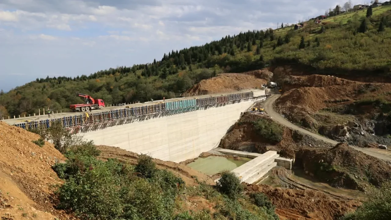 Uçarsu Göleti Trabzon’un su ihtiyacına nefes olacak