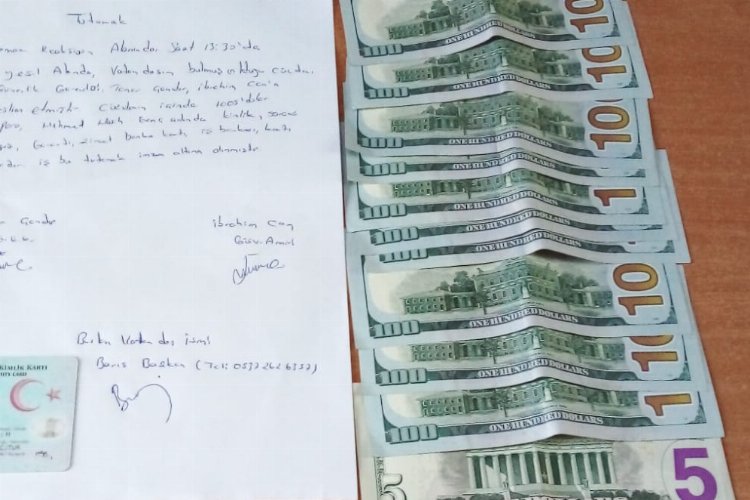 1000 dolarlık cüzdan sahibine teslim edildi -