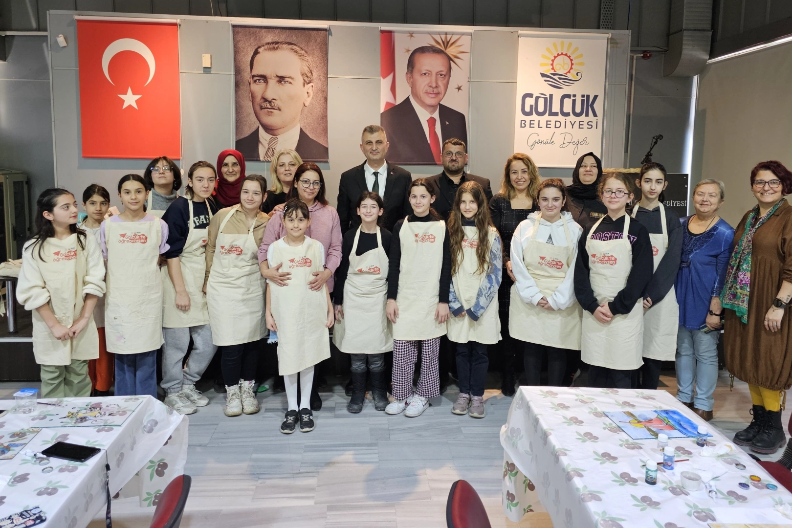 Kocaeli Gölcükte öğrenciler tatili sanatla doldurdu 