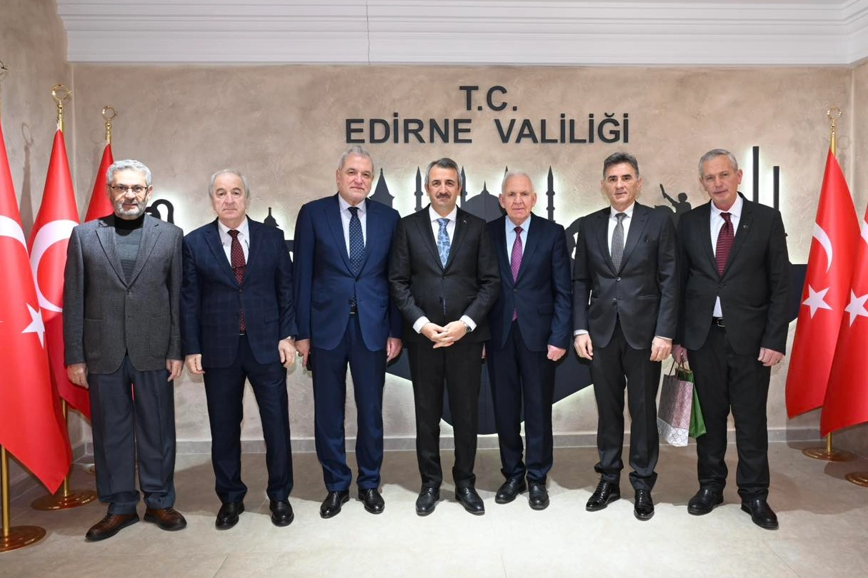 Edirne Valisi Sezer'e Balkan liderlerinden ziyaret 
