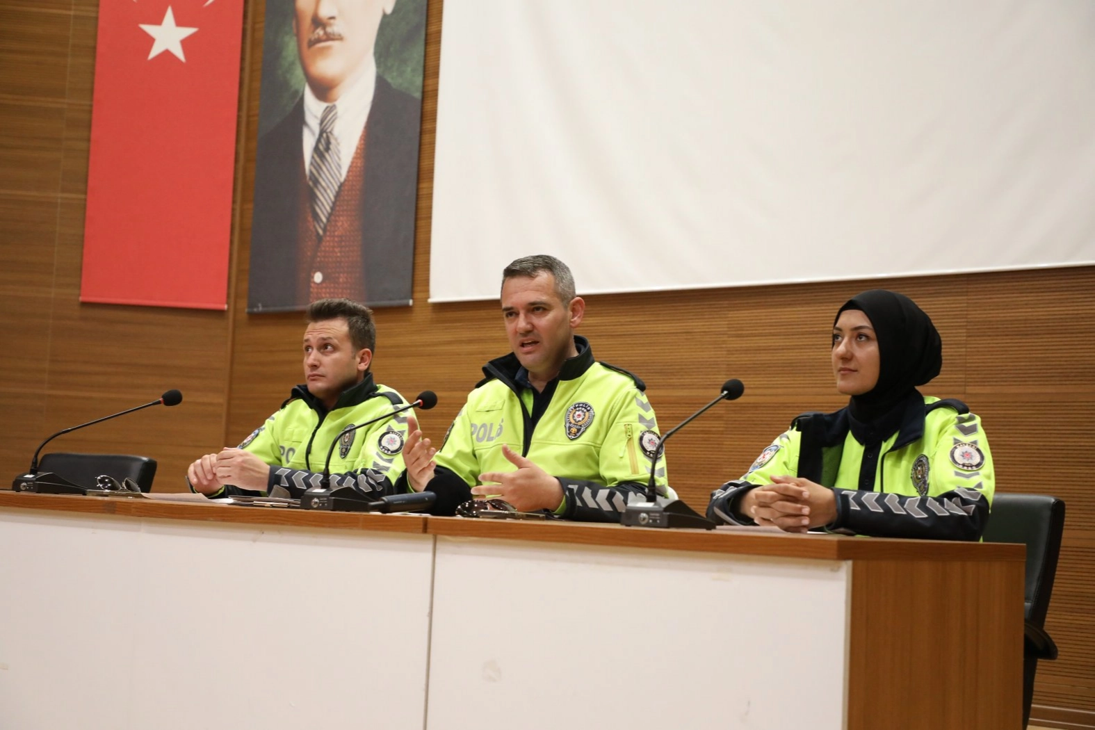 Kayseri Melikgazi personeline trafik güvenliği eğitimi 