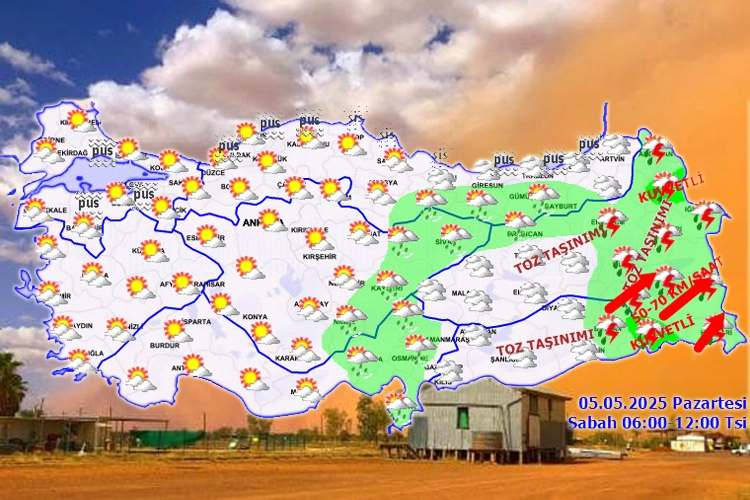 Doğu ve Güneydoğu'ya toz taşınımı uyarısı! 
